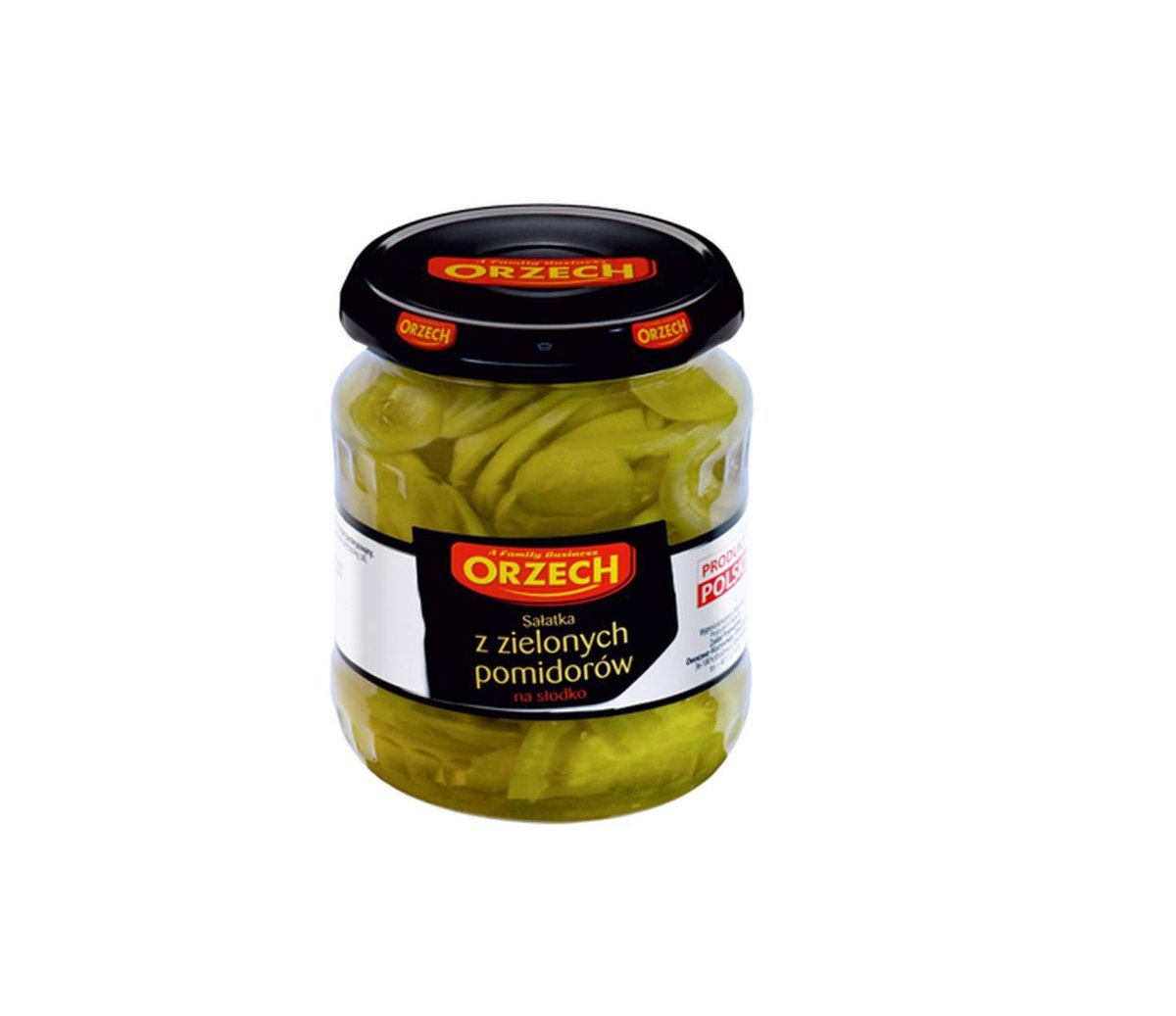 Orzech Sałatka z zielonych pomidorów na słodko 680g