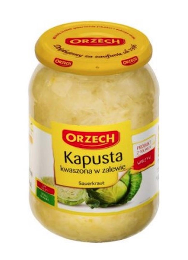 Orzech kapusta kwaszona w zalewie 900ml