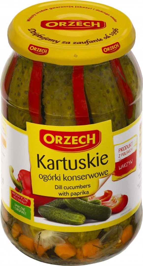Orzech ogórek konserwowy Kartuskie 900g