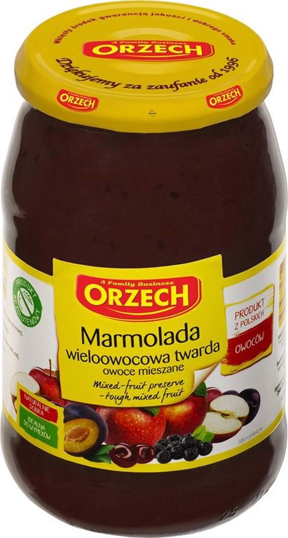 Orzech Marmolada twarda wieloowocowa 950g