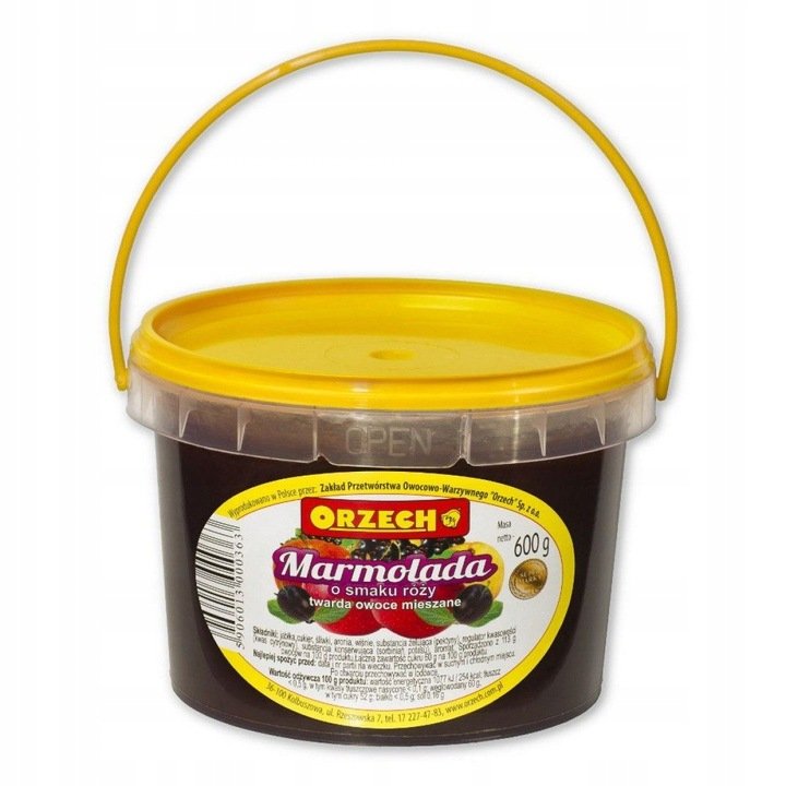 Orzech marmolada twarda róża wiaderko 600g