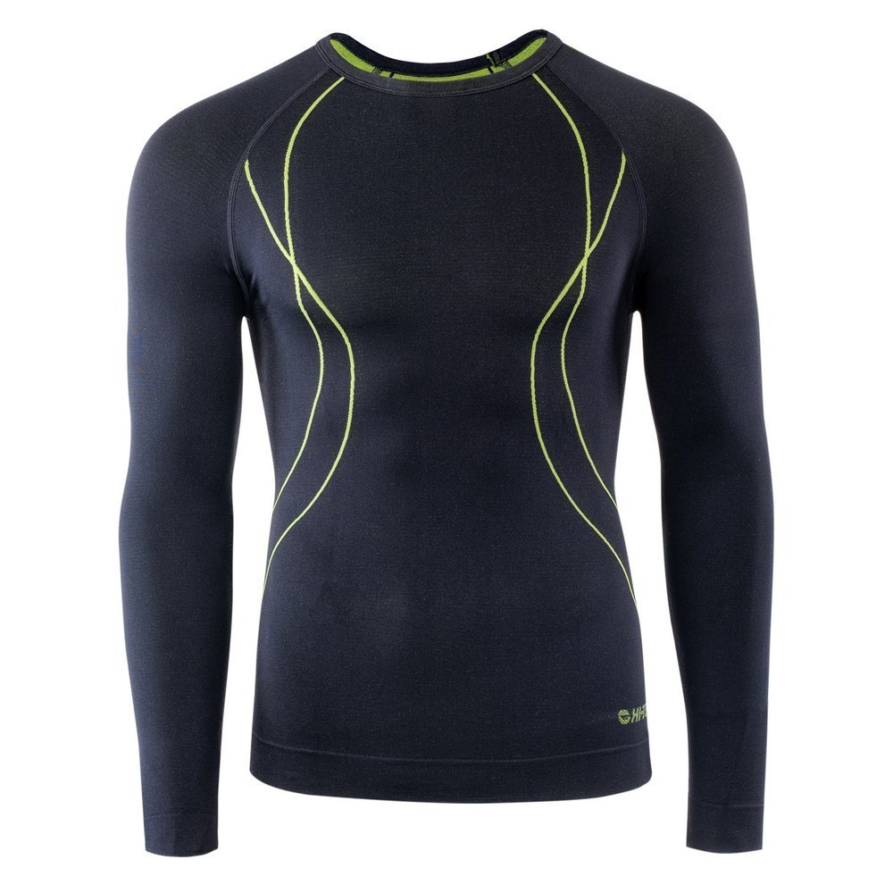 Bielizna termoaktywna męska bluza Hi-Tec Ikar Top czarna rozmiar XXXL