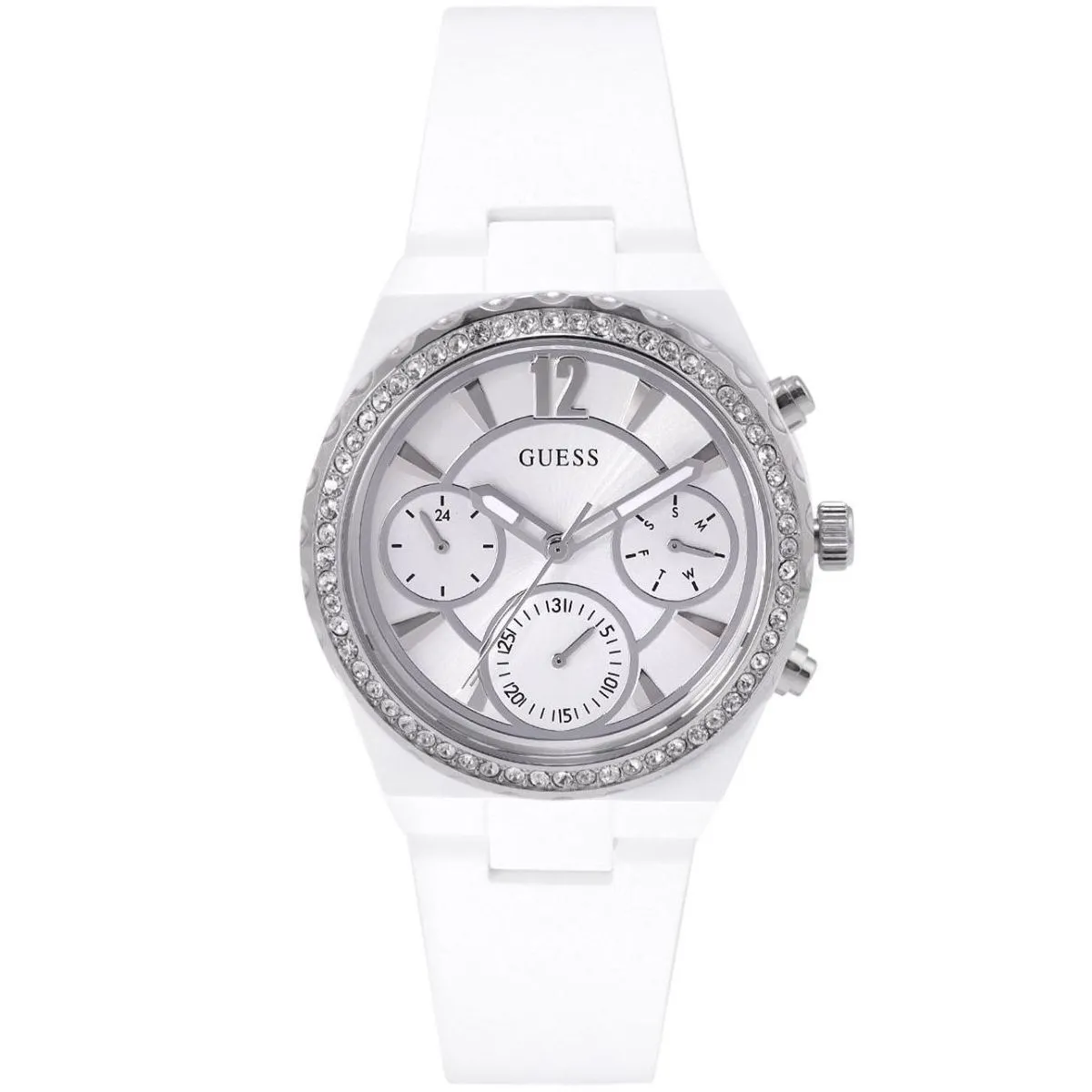 Guess Diana zegarek damski na pasku biały GW0697L1