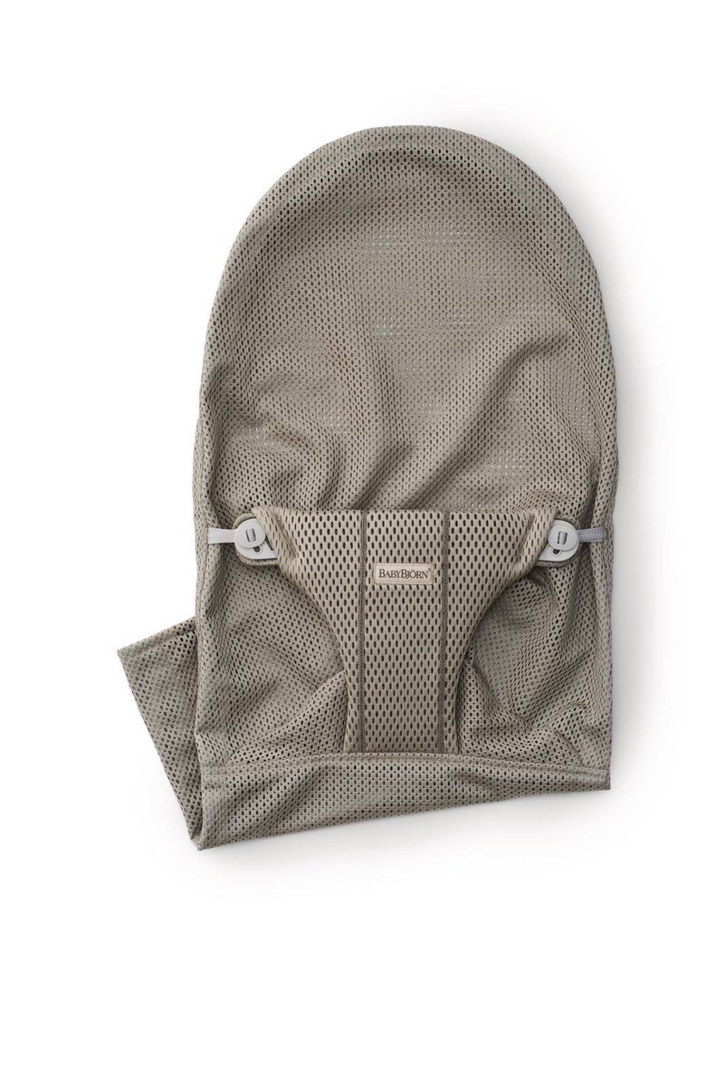 BABYBJORN, Poszycie do leżaczka, Balance Bliss Szary Beż, Mesh