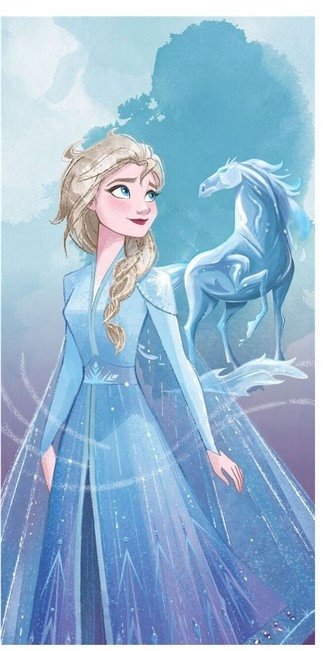 RĘCZNIK KĄPIELOWY 70x140 FROZEN KRAINA LODU DZIECI DZIEWCZYNKI ELSA BAWEŁNA