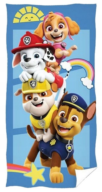 RĘCZNIK PSI PATROL 70X140 NA BASEN KĄPIELOWY PLAŻOWY SZYBKOSCHNĄCY PAW PIES