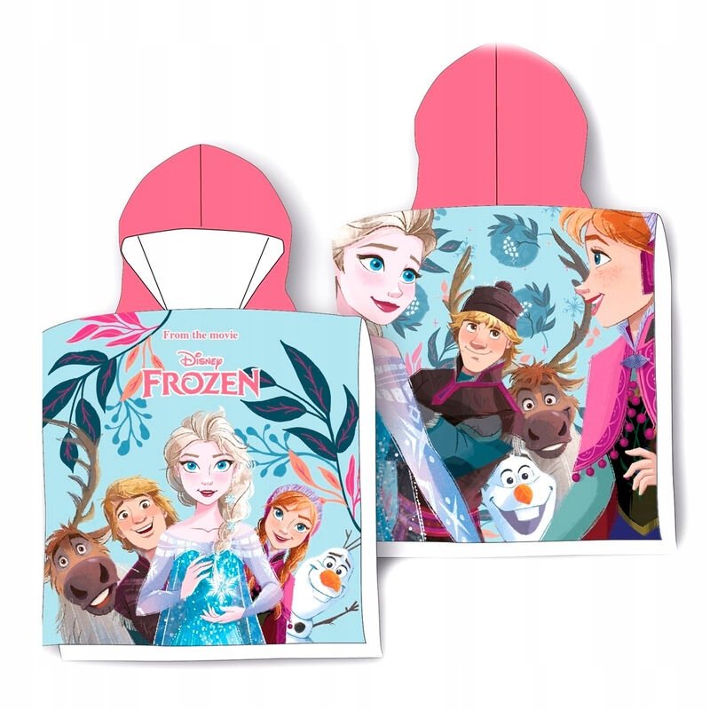 RĘCZNIK PONCHO 50x100 FROZEN Kraina lodu