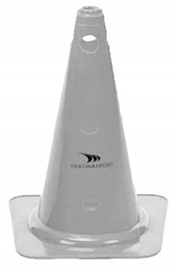 Pachołek wysoki z dziurami 38cm biały