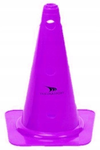 Pachołek wysoki z dziurami 38cm fioletowy