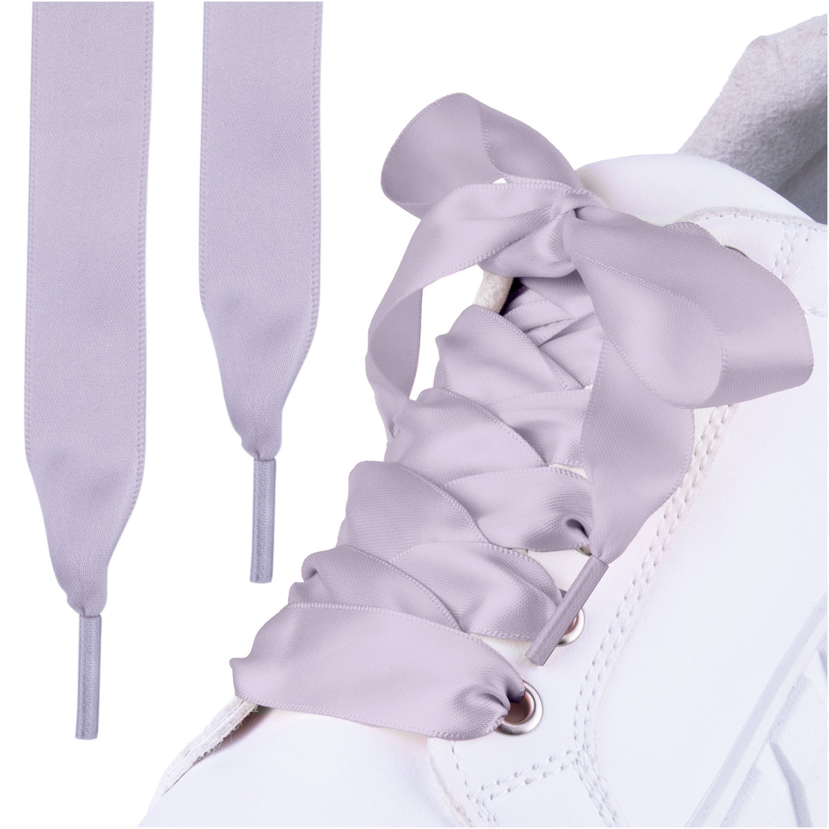 Mocne sznurowadła sznurówki wstążki do butów szare SULPO 90 cm