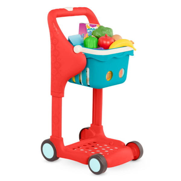 B.Toys Shop & Glow Toy Cart muzyczny koszyk na zakupy z artykułami spożywczymi - NOWA WERSJA
