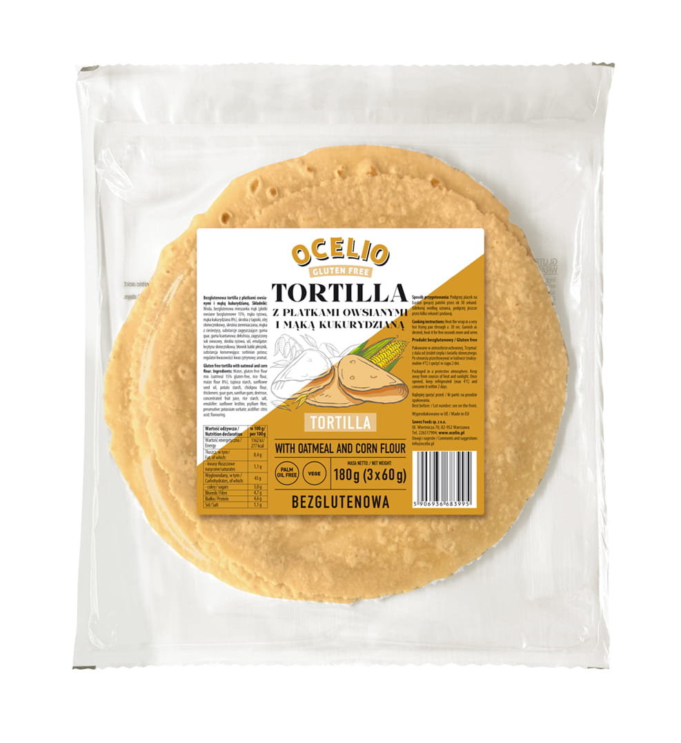 Ocelio Tortilla Owsiana 180g (3x60g)