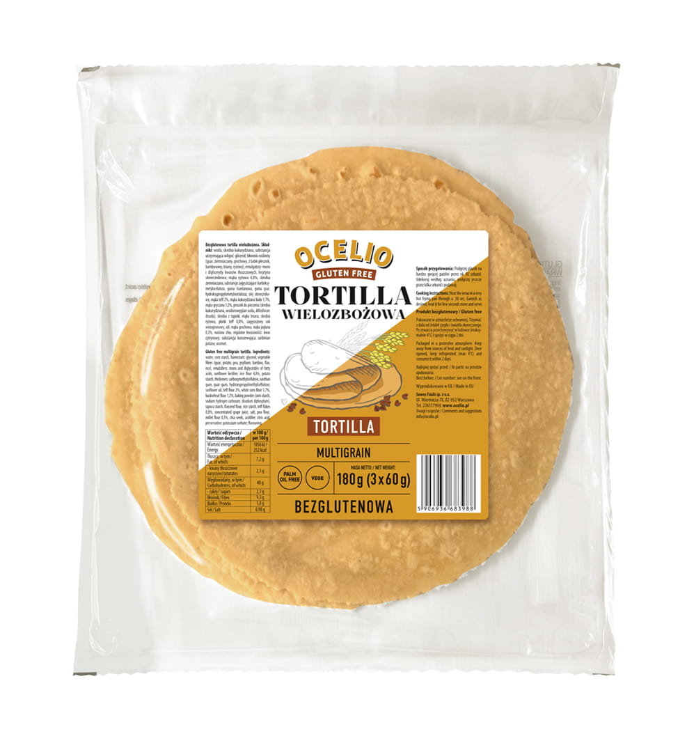 Ocelio Tortilla Wieloziarnista 180g (3x60g)