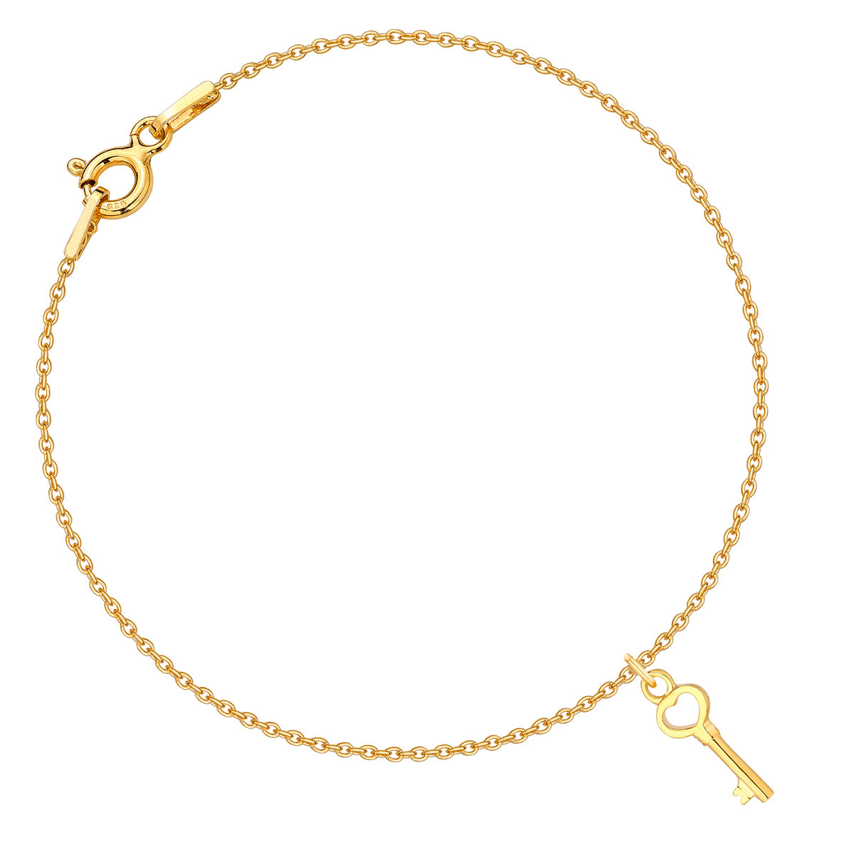 Złota bransoletka - kluczyk