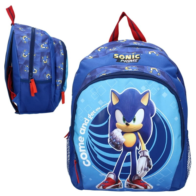 Vadobag Plecak Szkolny Dziecięcy Jednokomorowy Z Kieszenią Sonic Jeż Supreme Power