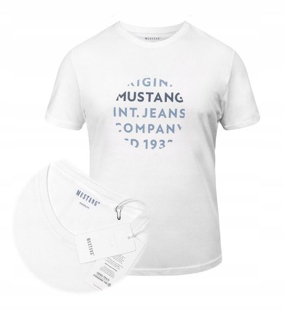 MUSTANG T-shirt KOSZULKA męska BAWEŁNA sportowa XXL