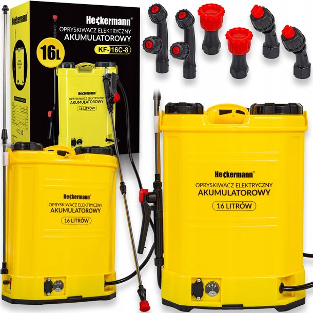 Opryskiwacz Ogrodowy Ciśnieniowy Elektryczny Plecakowy Akumulatorowy 16l