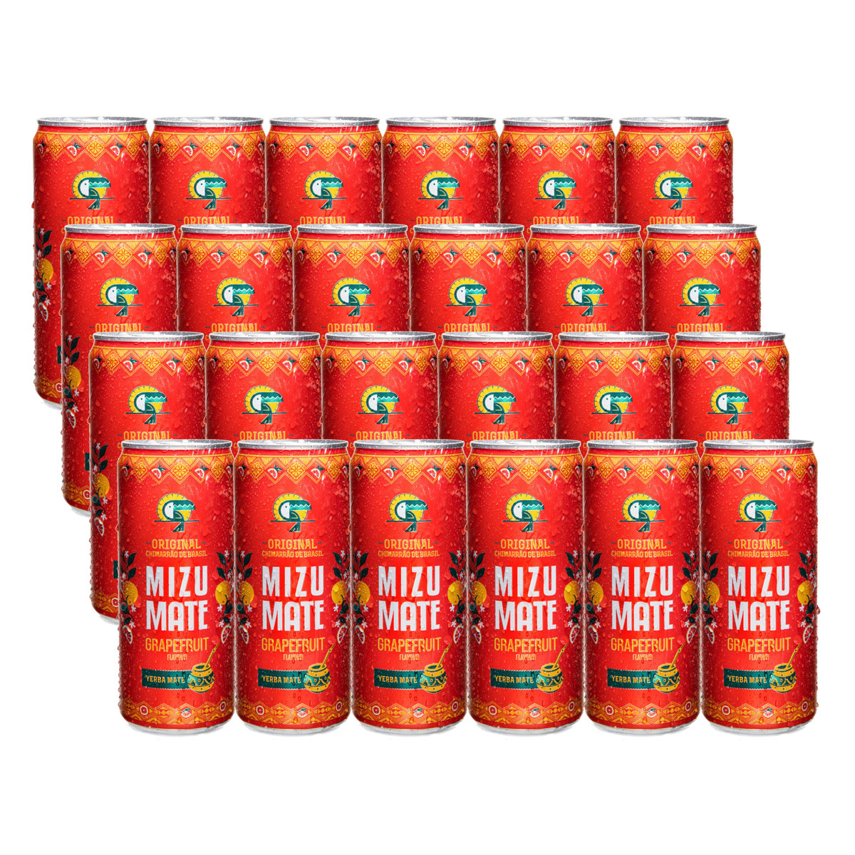 24x Napój gazowany VITAMIZU Mizu Yerba Mate Grapefruit 330 ml