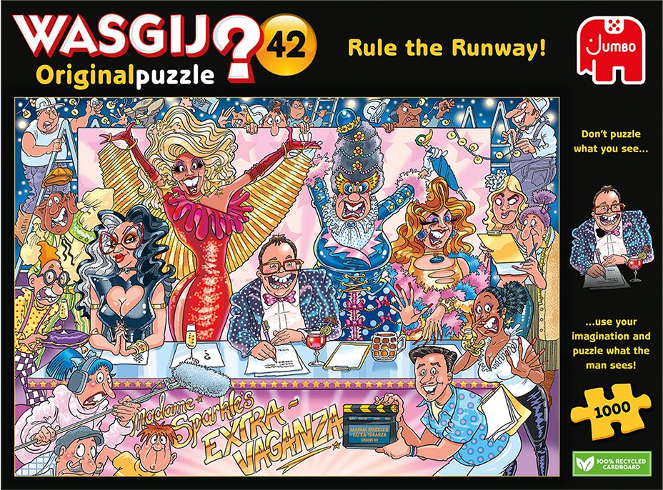 Puzzle Wasgij Original42 Rule The Runway Konkurs Mody Drag Queen 1000 el.