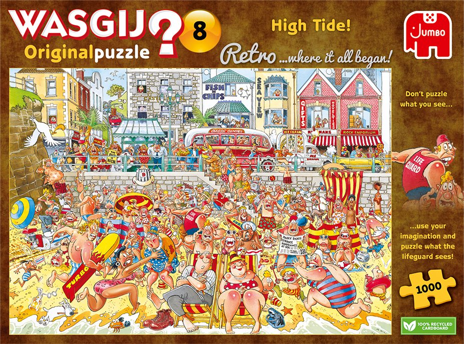 Puzzle Dla Dorosłych Wasgij Original Retro 8 High Tide! Wysoka Fala 1000el.