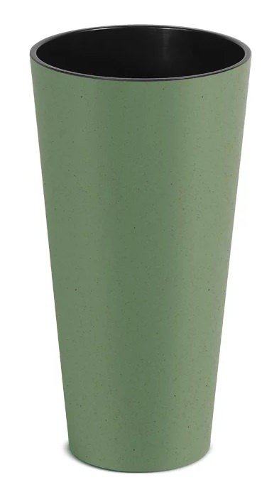 Doniczka Tubus Slim ECO Wood DTUS200W zielona Prosperplast