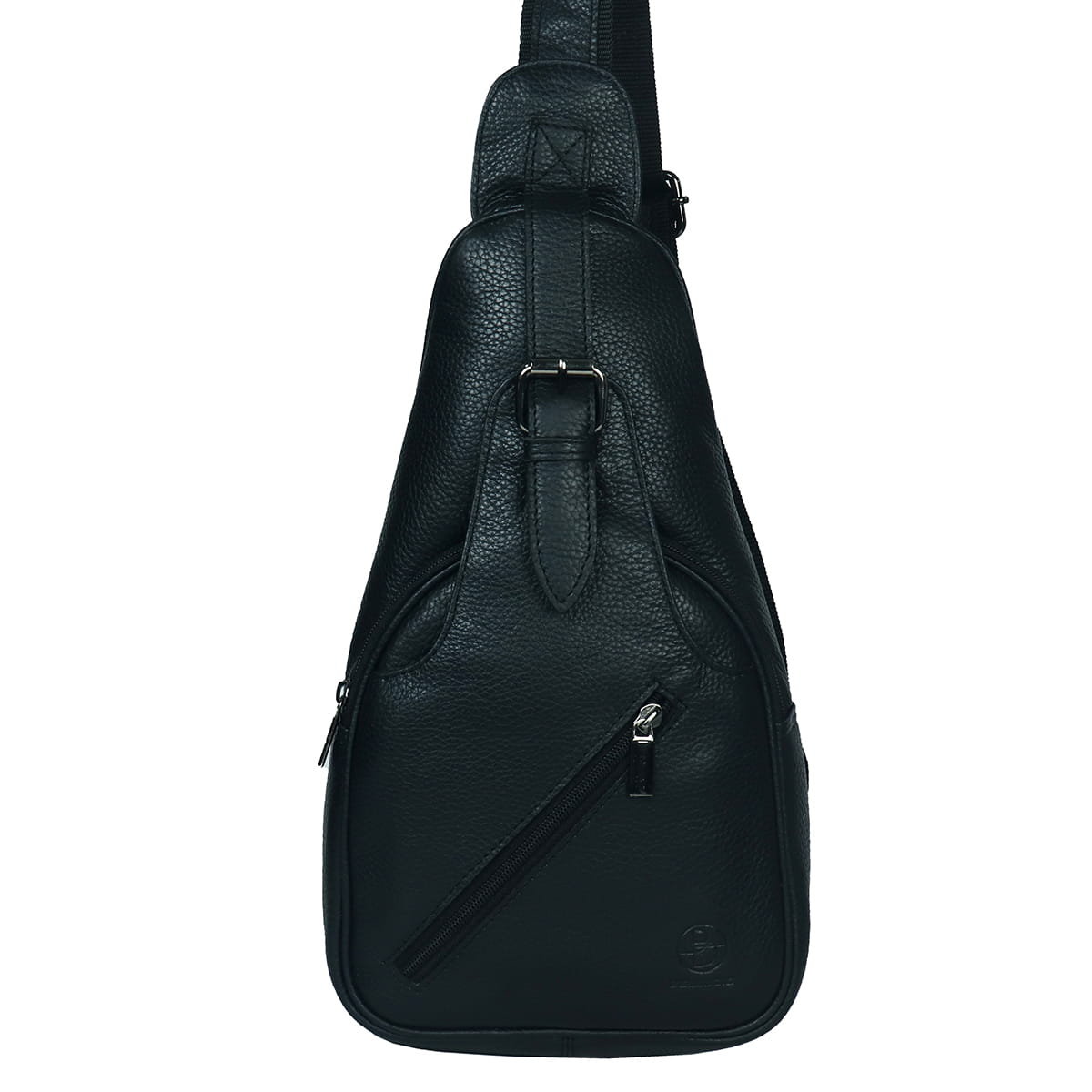 Plecak miejski crossbody damski skórzany czarny