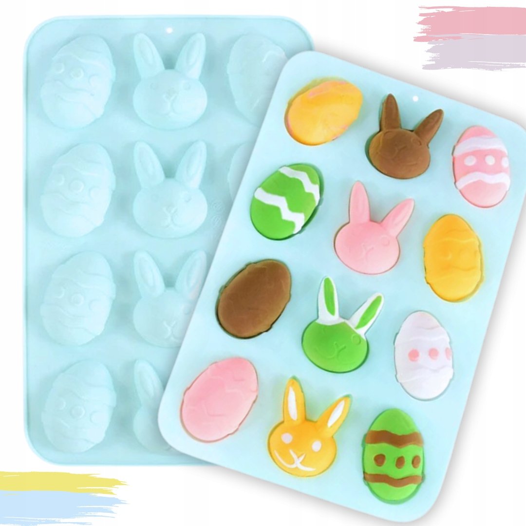 FOREMKA do CIASTEK WIELKANOCNYCH wielkanocna foremka silikonowa JAJKA ZAJĄC