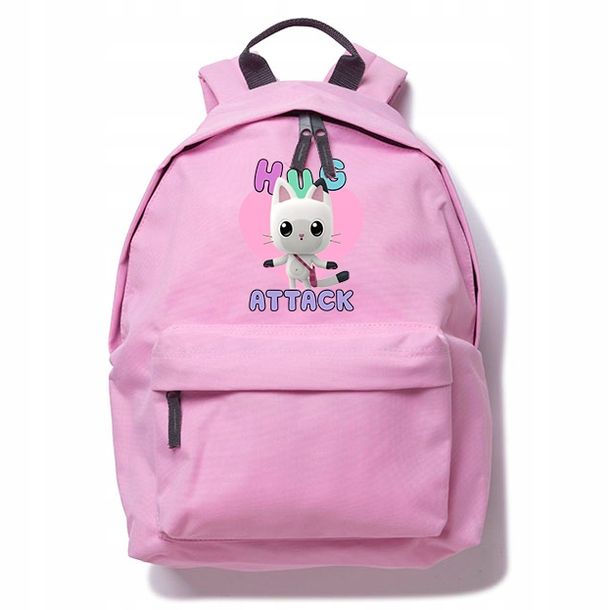 Plecak Szkolny Do Szkoły Różowy HUGS ATTACK Wzory