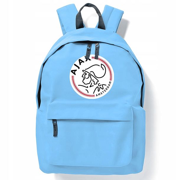 PLECAK SZKOLNY Niebieskie AJAX AMSTERDAM Piłka na Trening Piłkarski Wzory