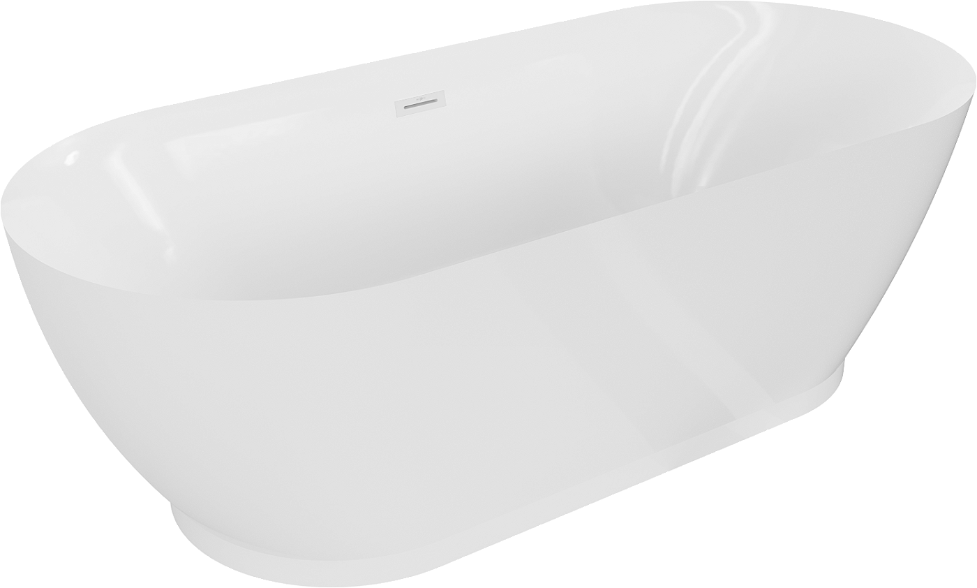 Mexen Roxy wanna wolnostojąca 180 x 85 cm, biała, przelew biały - 51201808500-20