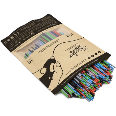 Wkład 3Doodler ECO-PCL pro 3D pero Start+ 250ks (3DS-ECO-MIX2-250) Czarna/Szara/Czerwona/Niebieska