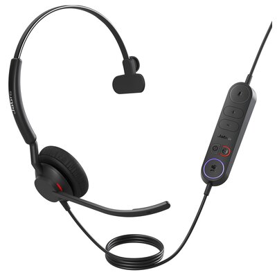 Jabra Engage 40 Inline Link, Mono, USB-A, UC przewodowy monofoniczny zestaw słuchawkowy z certyfikatem dla platform UC