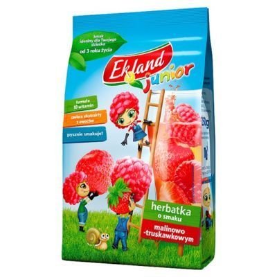 Herbatka Junior EKLAND, malinowo-truskawkowa, 3+, 300 g