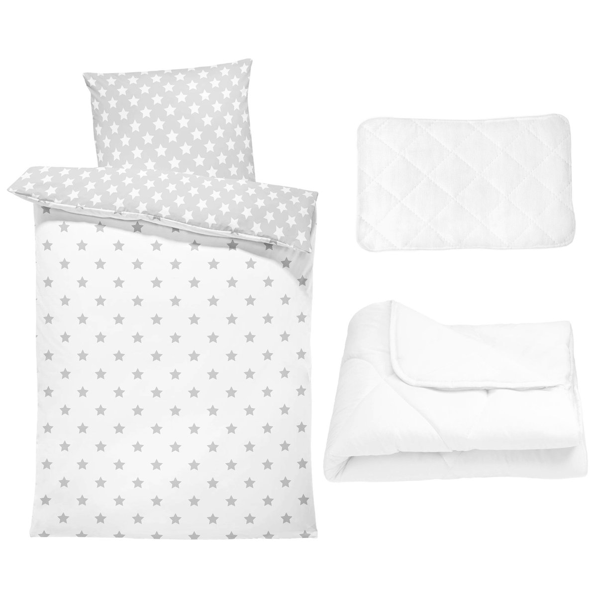 Komplet pościeli dziecięcej - komplet pościeli dziecięcej na poduszki i kołderkę wykonany z bawełny