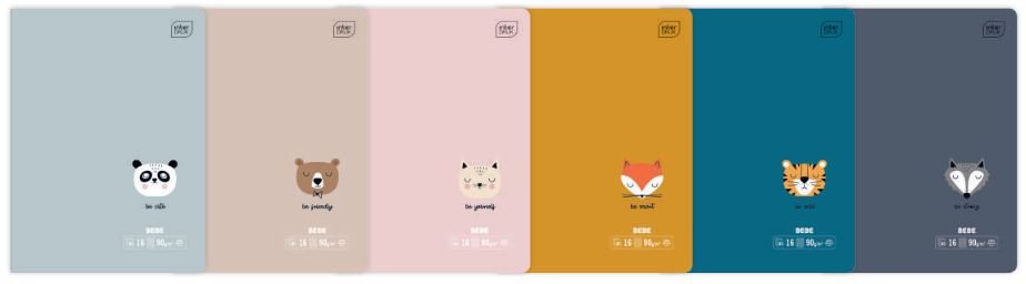 Interdruk Sa Zeszyt A5 BB FRIENDS kratka, 90g 16 kartek