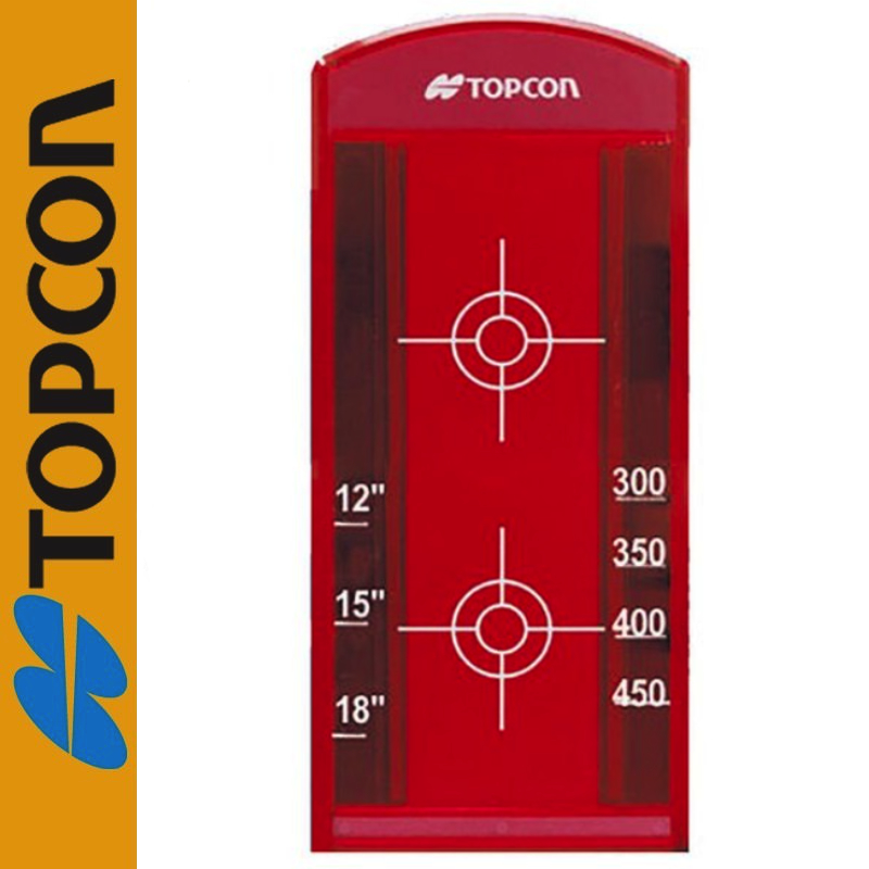 Tarcza duża czerwona do czerwonych laserów z auto wpasowaniem TOPCON