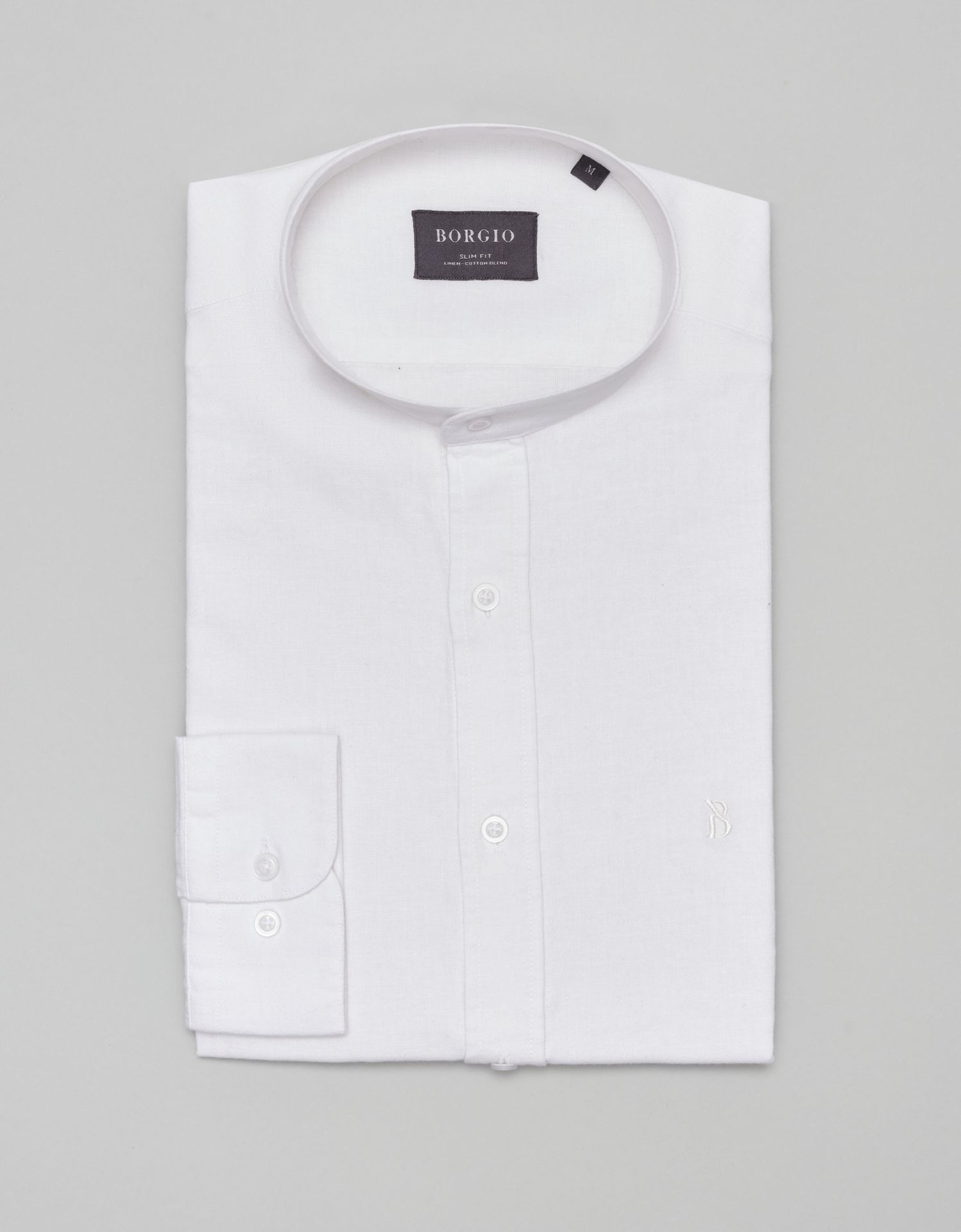 koszula lentane 00483 długi rękaw biały slim fit