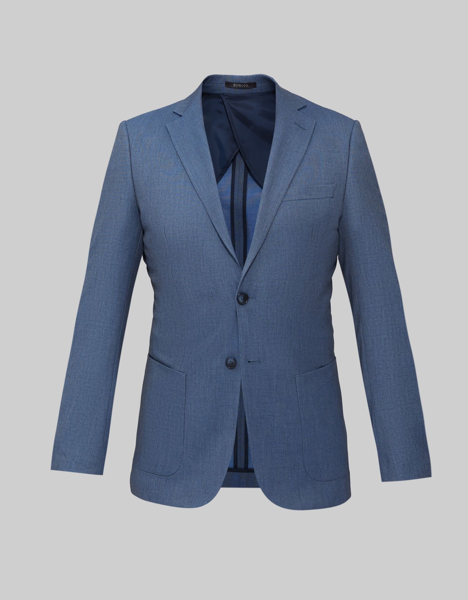 marynarka teglio niebieski slim fit