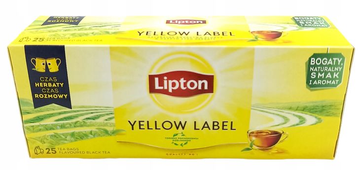 25 szt Herbata LIPTON YELLOW LABEL 100g ORYGINALNA