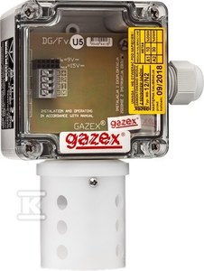 Dwuprogowy detektor gazów DG-12/N metan, 10/30% DGW, sensor p-p