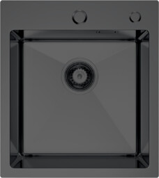 Zlewozmywak stalowy STEEL 4045 Czarny