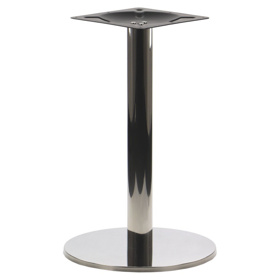 Podstawa stołu/stolika SH-2001-1/P, stal nierdzewna polerowana, średnica 45 cm, wysokość 71,5 cm - do hotelu, restauracji ,baru, biura