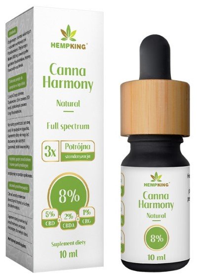 Canna Haromony 8%: 5% CBD + 2% CBDA + 1% CBG 10ml, Biowen