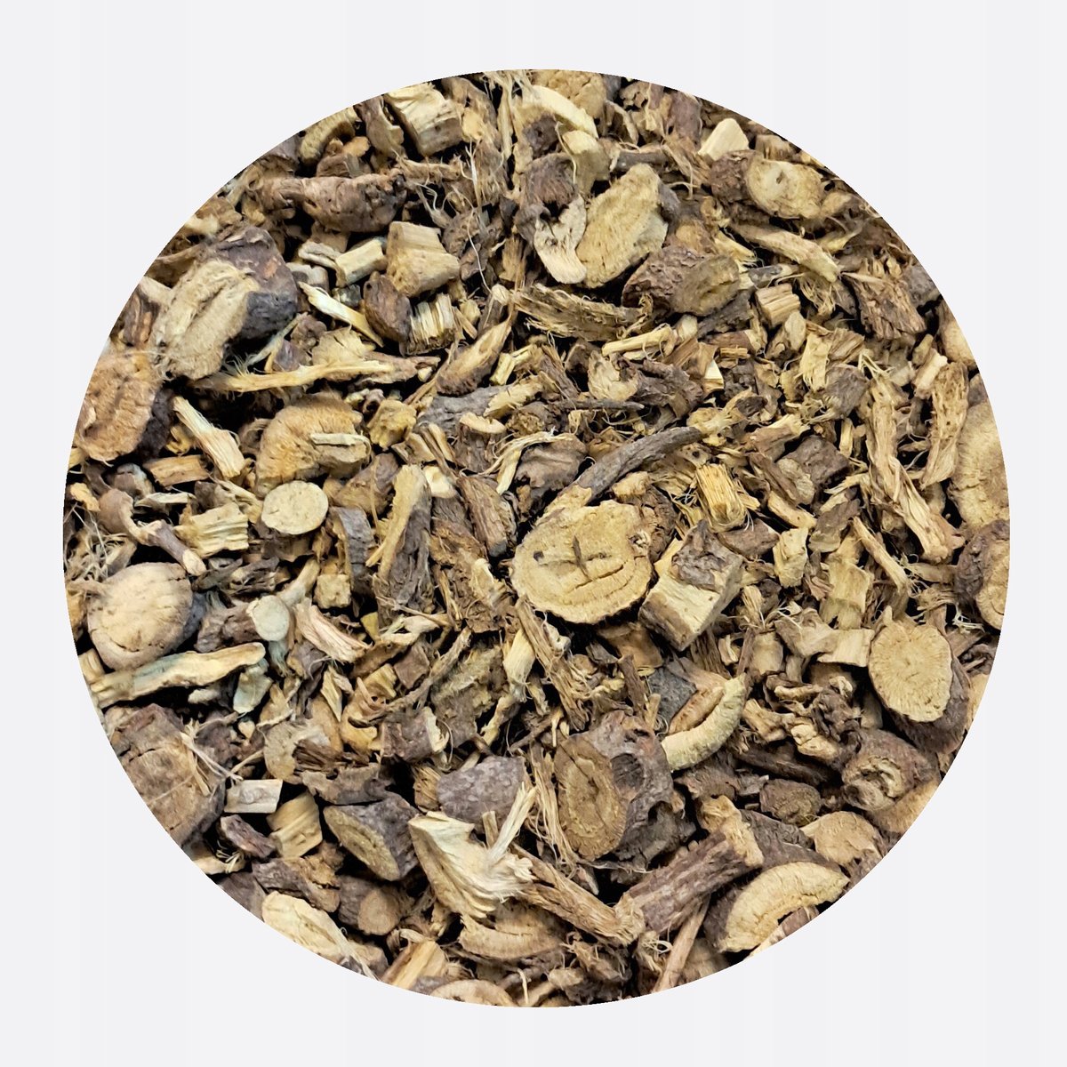 LUKRECJA gładka korzeń GRUBO CIĘTY suszony certyfikowany Mystic.Garden 1 kg