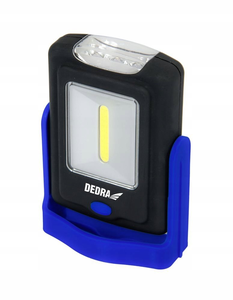 Latarka LED COM 1W + 3LED z bateriami Dedra