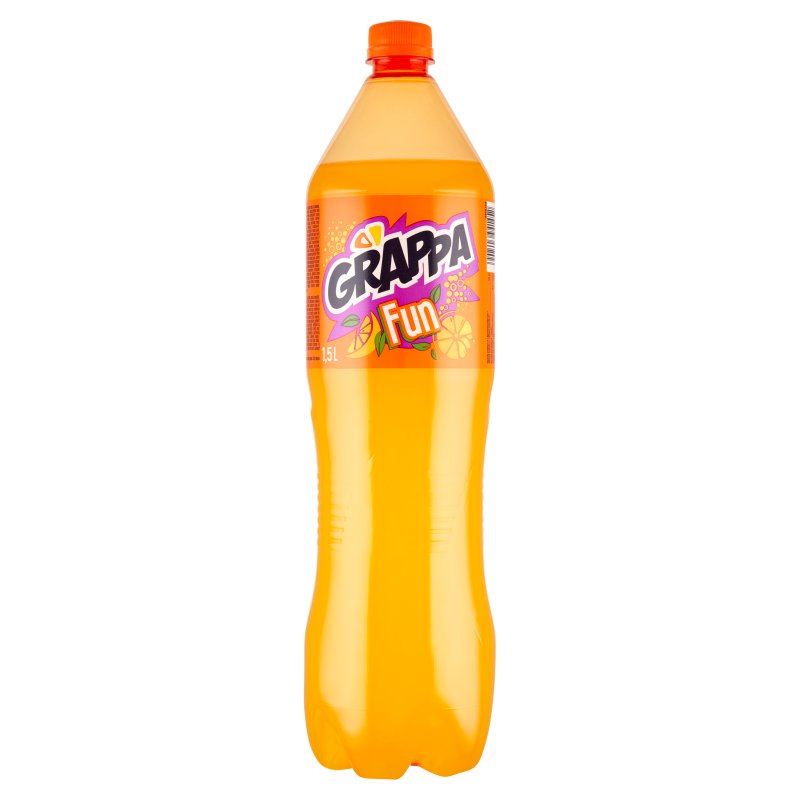 Grappa Fun Napój gazowany o smaku pomarańczowym 1,5 l
