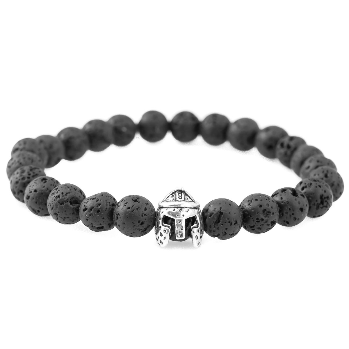 Bransoletka męska unisex lawa hełm rycerski / JG. Projekt