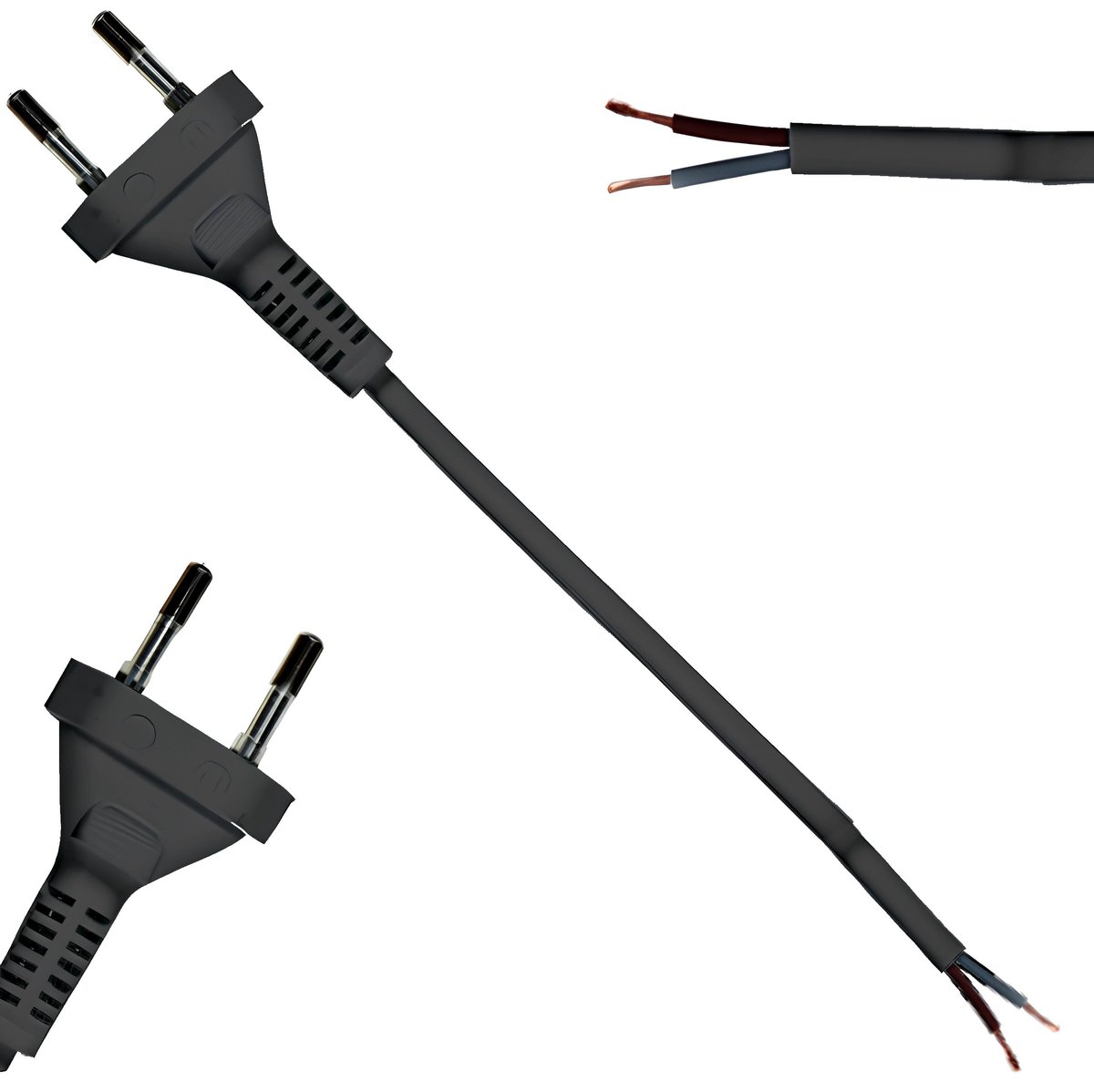 Zamel Przewód Przyłączeniowy Bez Łącznika Czarny