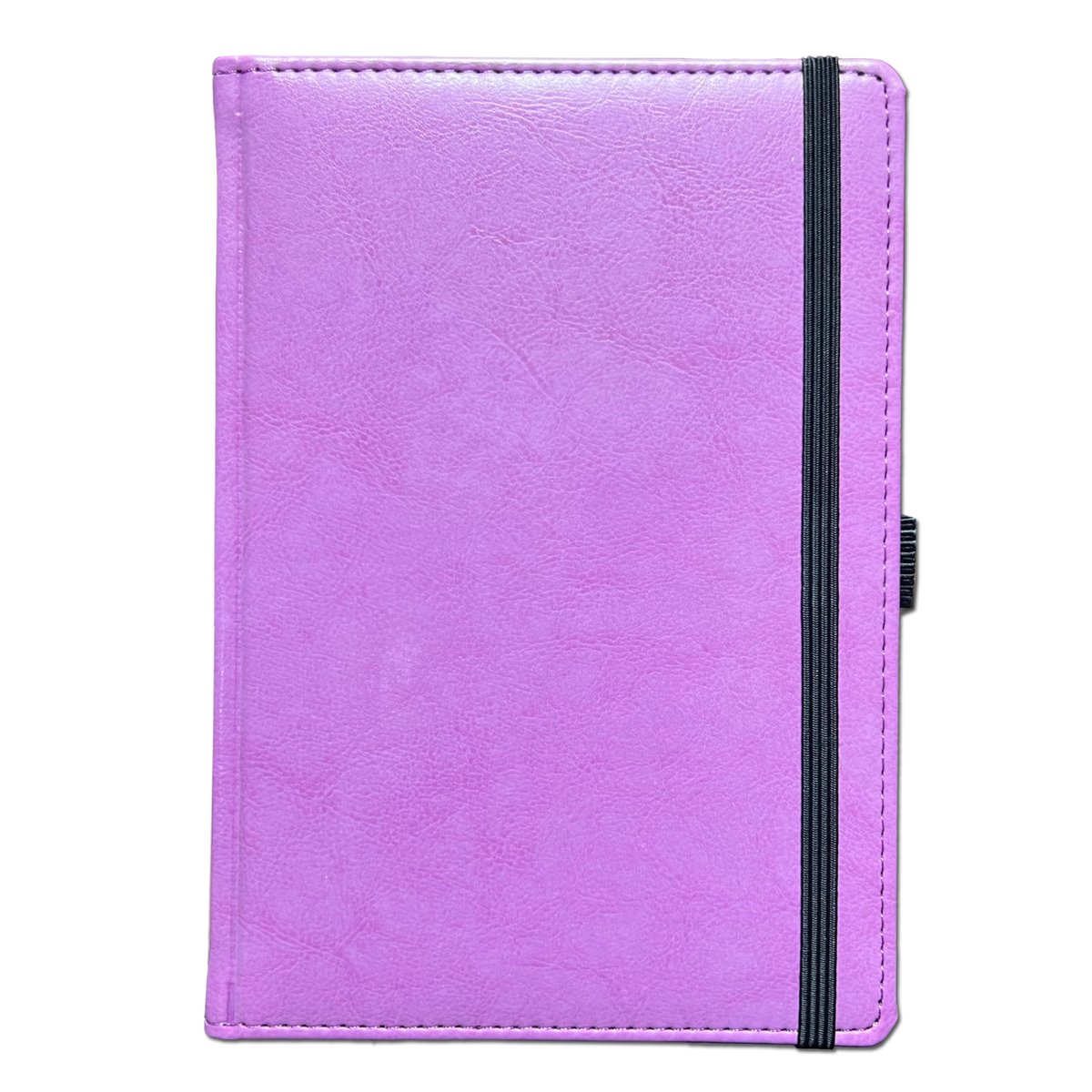 ELEGANCKI Notes Notatnik A5 w linie z gumką FOLIETOWA LILIA