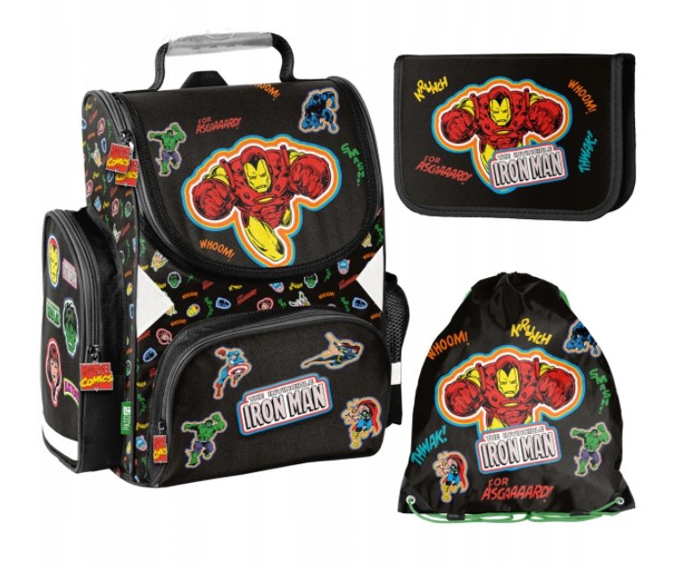 TORNISTER+PIÓRNI+WOREK AVENGERS AV23RR PASO